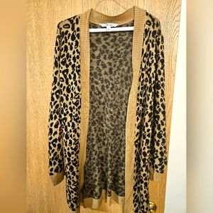 Nine West Leopard Cardigan